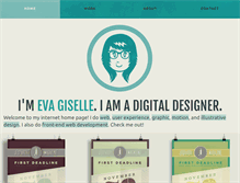 Tablet Screenshot of evagiselle.com